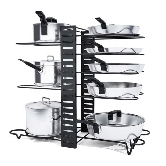 NETEL Pan Organizer Rack 2/3/4/5 strati portapentole per pentole per  ripiano per organizzazione