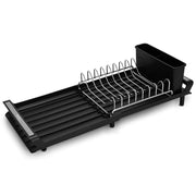 Extendable Kitchen Dish Drying Rack with Drainer