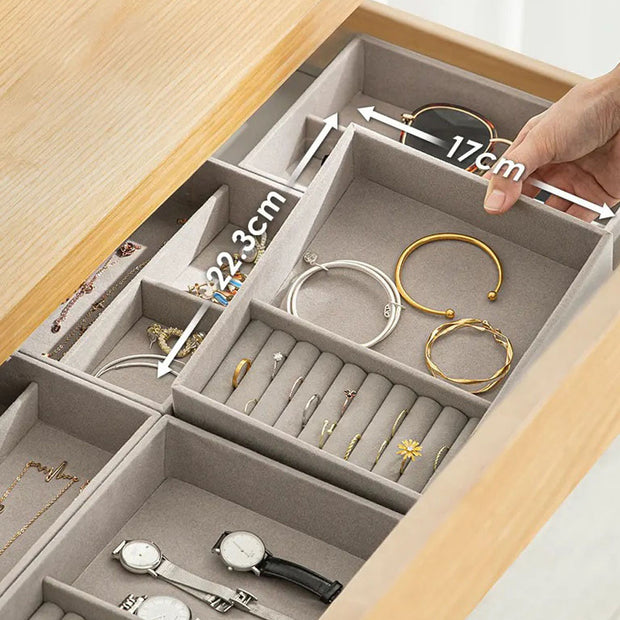 Jewellery Tray Organizer - Ring with Side Compartment