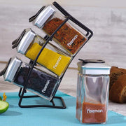 6pcs Condiment Seasoning Set with Rack