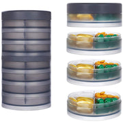 7 Days Pill Organizer - Transparent Black