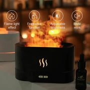 Flame Light Aroma Diffuser - Black