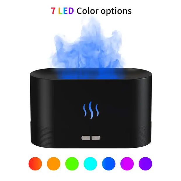 Flame Light Aroma Diffuser - Black