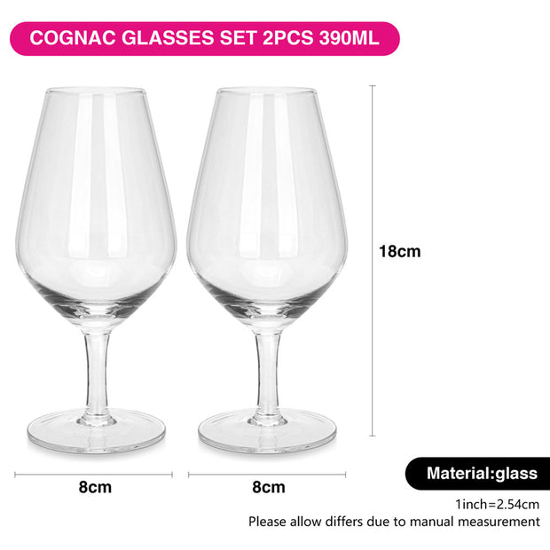 2pcs Cognac Glasses