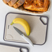 Plastic Cutting Board with Side Handle - Wheat, 29*20cm