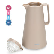 Sleek 1000ml Vacuum Insulated Jug - Mocha Cream