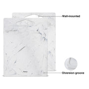 Plastic Cutting Board with Top Handle - Marble, 35*27cm