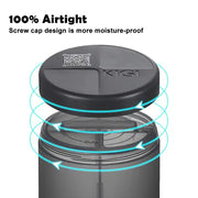 Large Travel Pill Organizer - Transparent Black