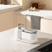 Soap Dispenser with Cloth Rod Holder