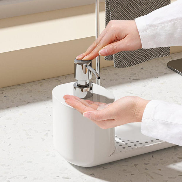 Soap Dispenser with Cloth Rod Holder