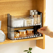 Stackable Cosmetic Organizer - Transparent Grey