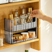 Stackable Cosmetic Organizer - Transparent Grey