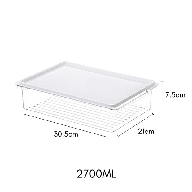 Stackable Container with Silicon Lid - 2700ml