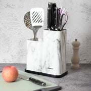 Marble Knives & Utensil Holder