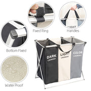 3 Compartments Laundry Rack Features