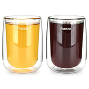 Bonbon 2pcs Double Wall Glass Cup - 350ml