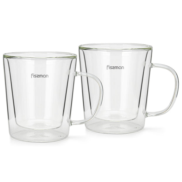 Borgia 2pcs Double Wall Glass Cup - 320ml