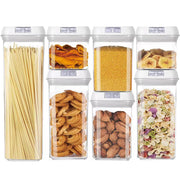 7pcs Stackable Airtight Food Container - White