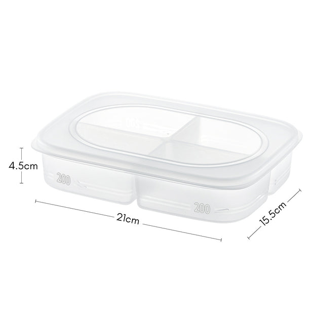 4 Compartment Food Container with Lid