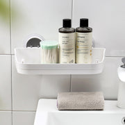 Bathroom Rack (Stick-On) in Bathroom with Bottlse & Containers