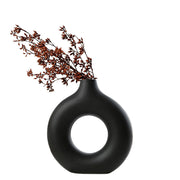 Black Ceramic Vase - Medium