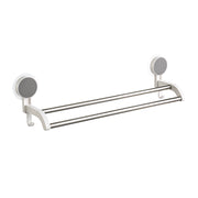 Double Towel Rod Holder (Stick On) with Hook