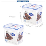 Rectangular Plastic Food Container - 880ml x 2pcs