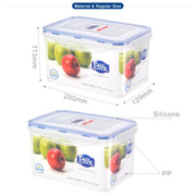 Rectangular Plastic Food Container - 2000ml