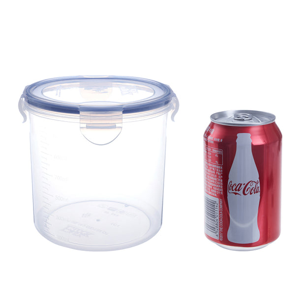 Tall Plastic Food Container - 1250ml x 2pcs