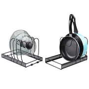 Extendable Pot & Pan Rack - Black