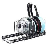 Extendable Pot & Pan Rack - Black