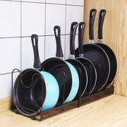 Extendable Pot & Pan Rack - Dark Coffee