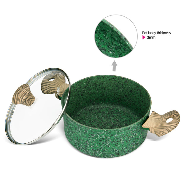 20cm Malachite Series Casserole Pot - 2.7L