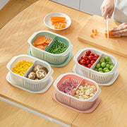 Food Container with Drainer - Green