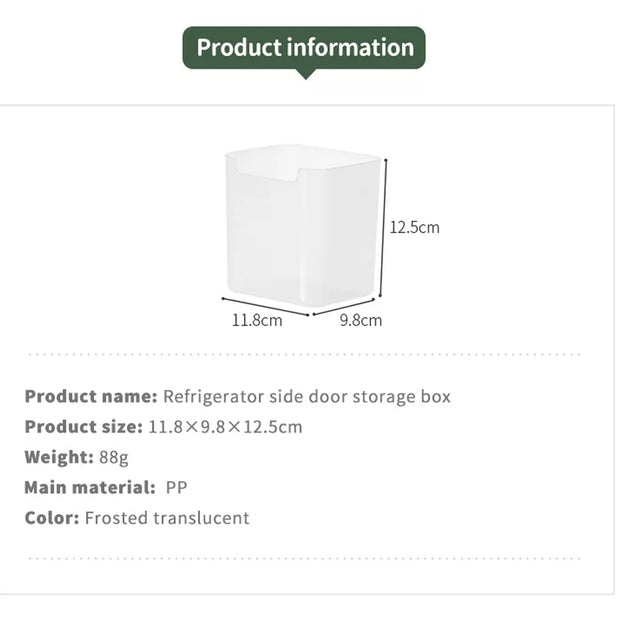 Fridge Side Door Organizer