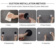 Suction 4 Single Wall Hooks