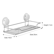 Suction Bathroom Storage Shelf - Large