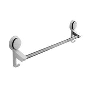 Suction Single Towel Bar with 2 Hooks