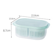 Food Container with Drainer - Green