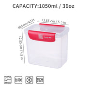 Smart Track Plastic Food Container - 1050ml x 2pcs