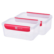 Smart Track Plastic Food Container - 1650ml x 2pcs