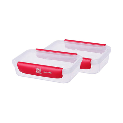 Smart Track Plastic Food Container - 500ml x 2pcs