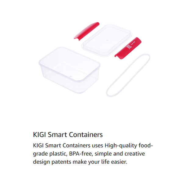 Smart Track Plastic Food Container - 480ml x 2pcs
