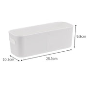 Ivory White Storage Box - Narrow