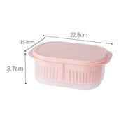 Food Container with Drainer - Pink