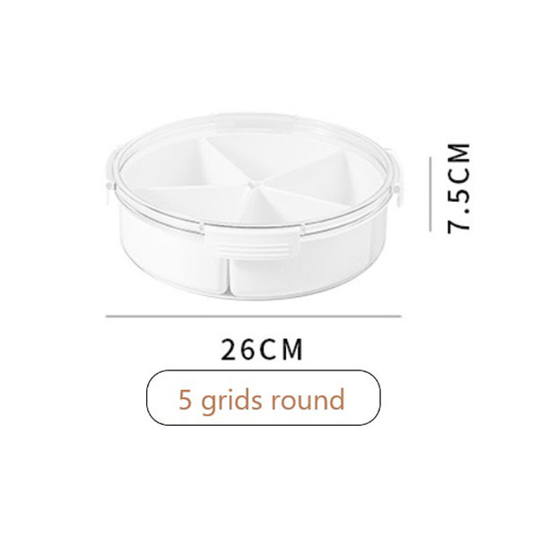 Removable 5 Grid Food Container - Round