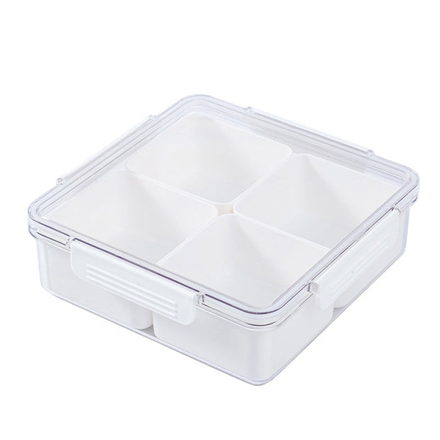 Removable 4 Grid Food Container - Square