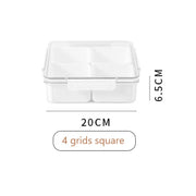 Removable 4 Grid Food Container - Square