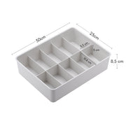 Stackable 10 Grids Box Organizer - Grey