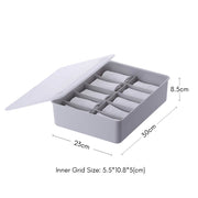 Stackable 10 Grids Box Organizer - Grey